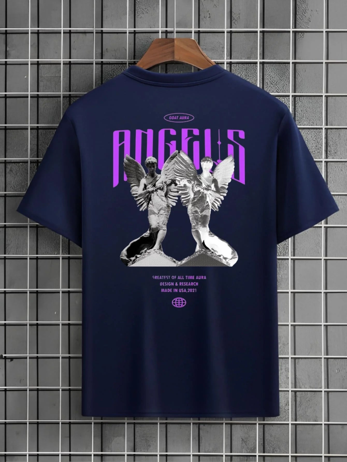 Camiseta Streetwear Masculina Estampada Angels – Algodão Premium