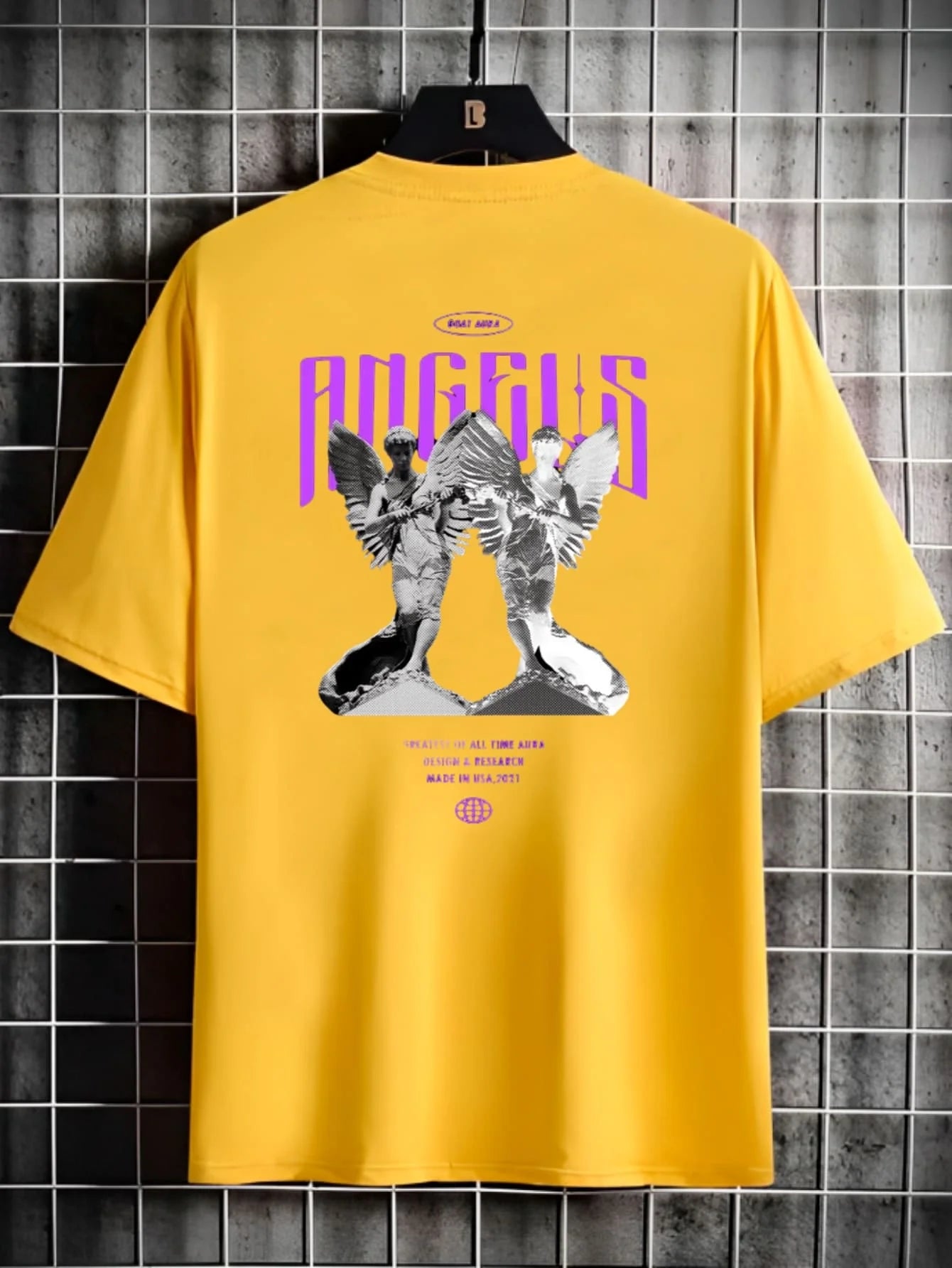 Camiseta Streetwear Masculina Estampada Angels – Algodão Premium