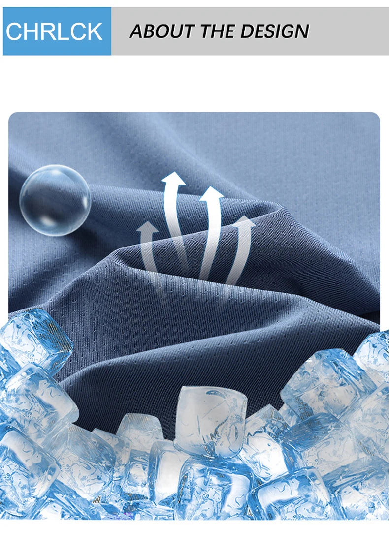 Camisa Masculina CHRLCK – Running, Secagem Rápida e Respirável