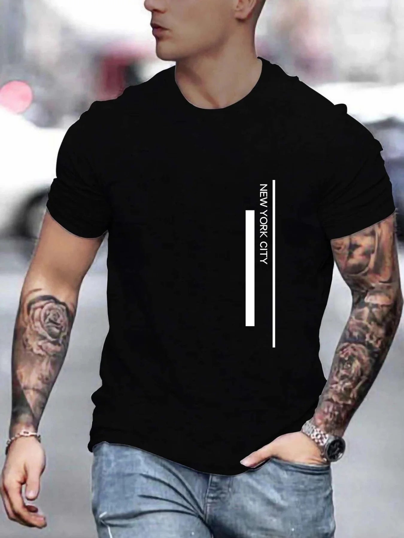 Camiseta Masculina de Poliéster