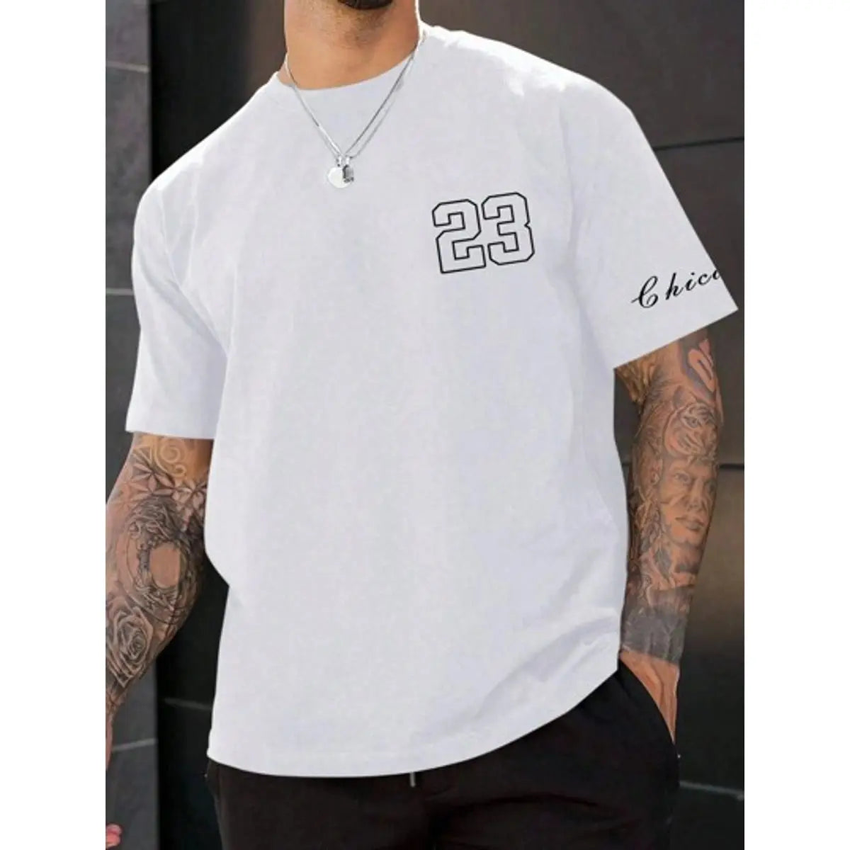 Camiseta Básica Masculina Twenty-Three 23 – 100% Algodão, Manga Curta, Lisa