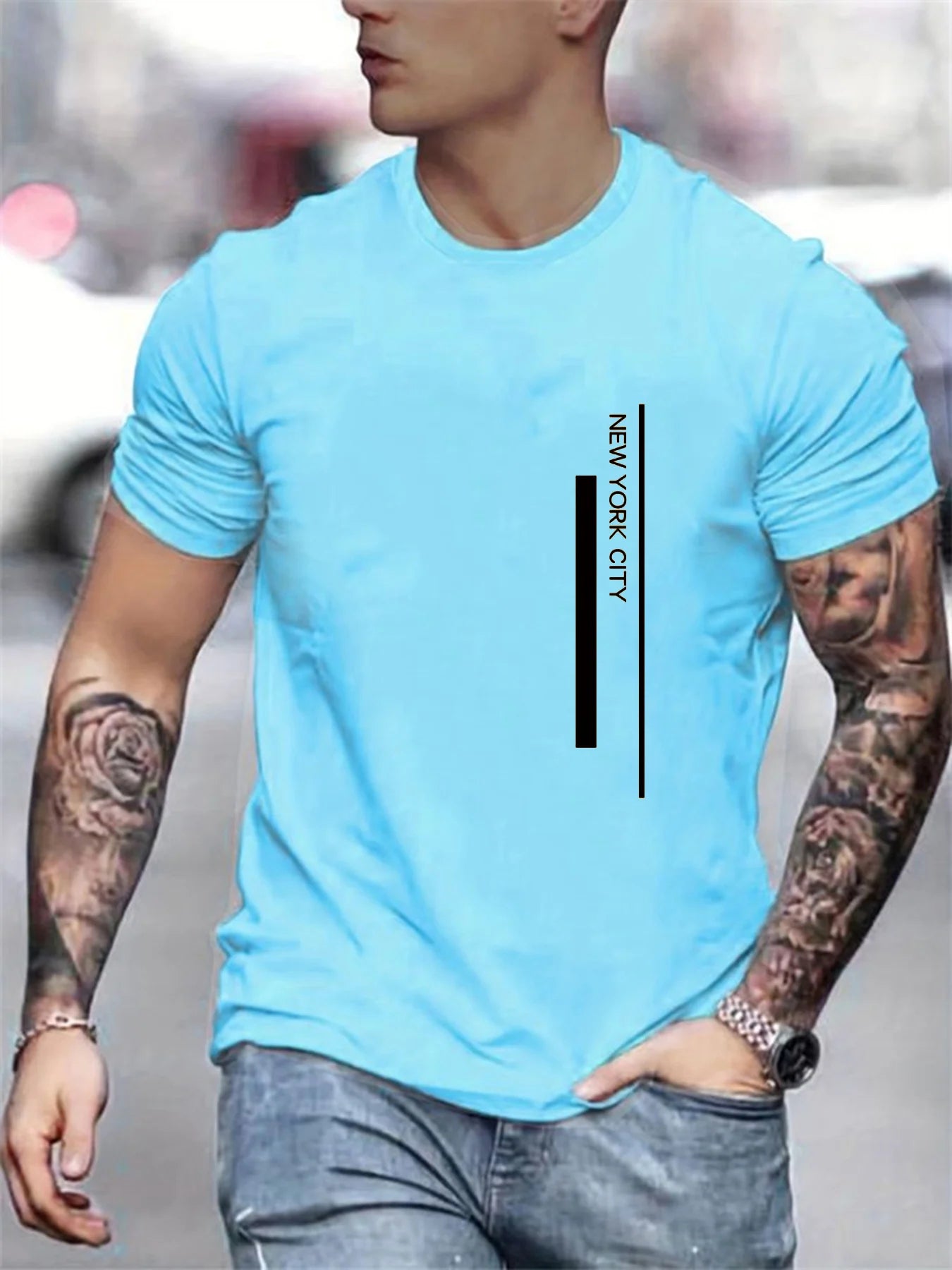 Camiseta Masculina de Poliéster