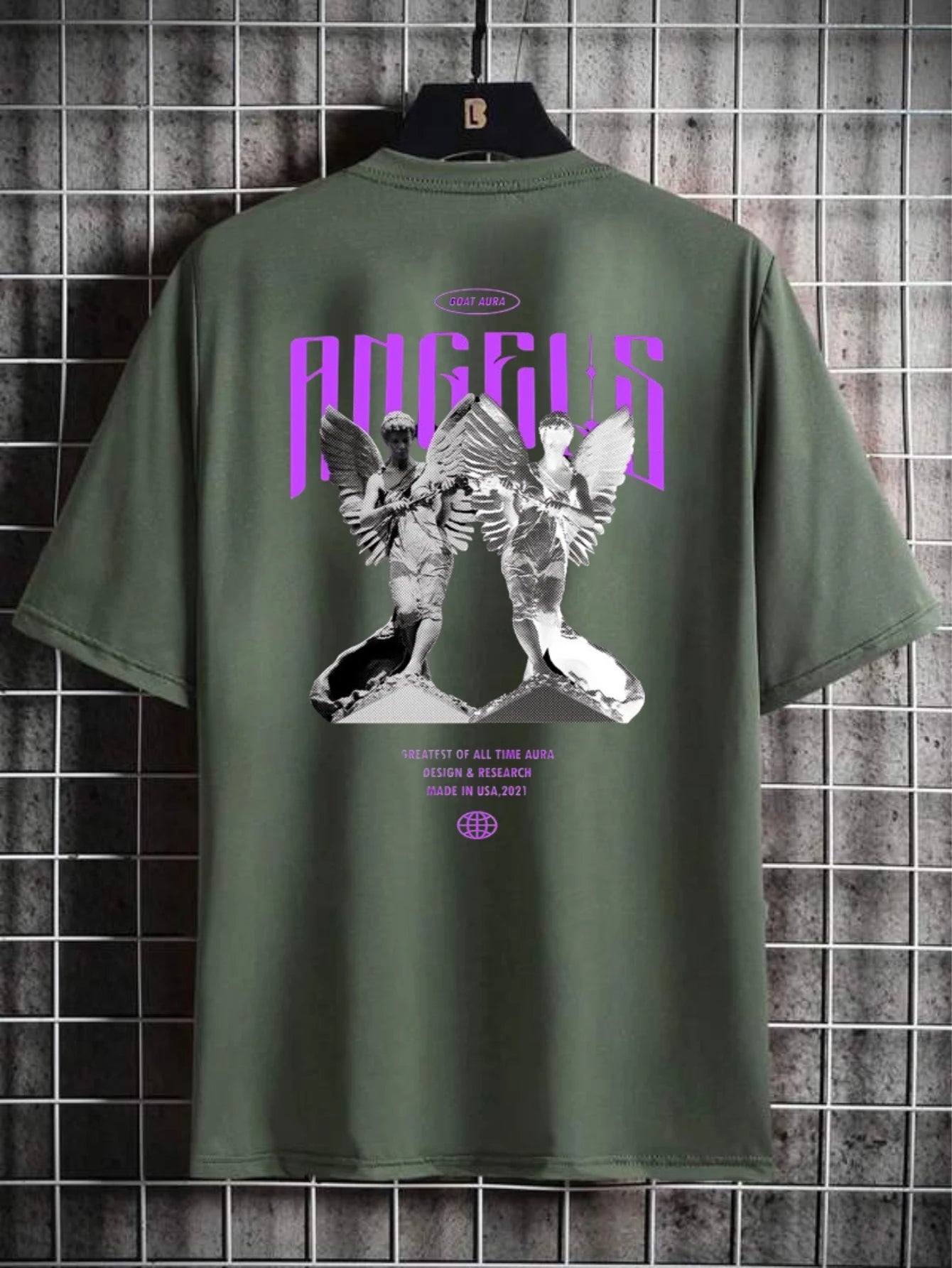 Camiseta Streetwear Masculina Estampada Angels – Algodão Premium