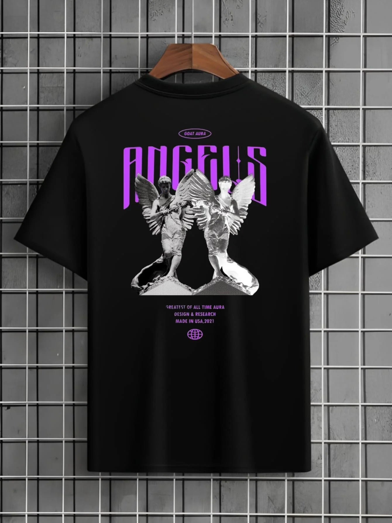 Camiseta Streetwear Masculina Estampada Angels – Algodão Premium