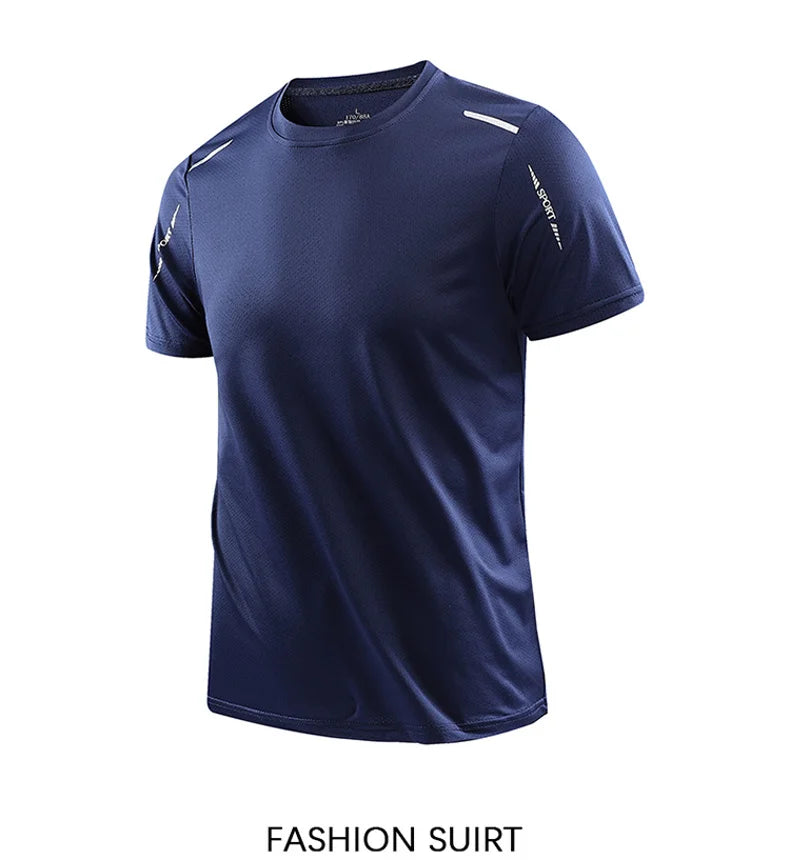 Camiseta Masculina CHRLCK para Corrida – Secagem Rápida, Respirável, Macia e Elástica, Ideal para Caminhada, Pesca e Esportes ao Ar Livre no Verão