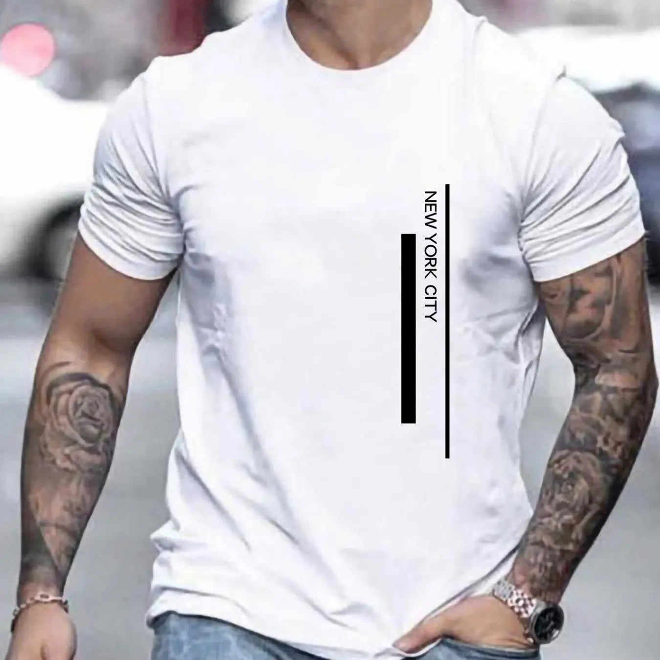 Camiseta Masculina de Poliéster