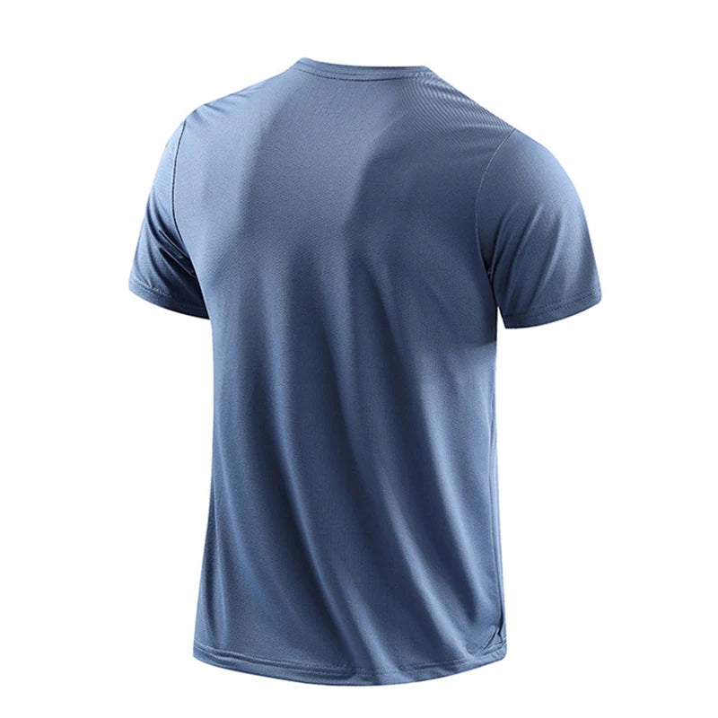 Camiseta Masculina CHRLCK para Corrida – Secagem Rápida, Respirável, Macia e Elástica, Ideal para Caminhada, Pesca e Esportes ao Ar Livre no Verão
