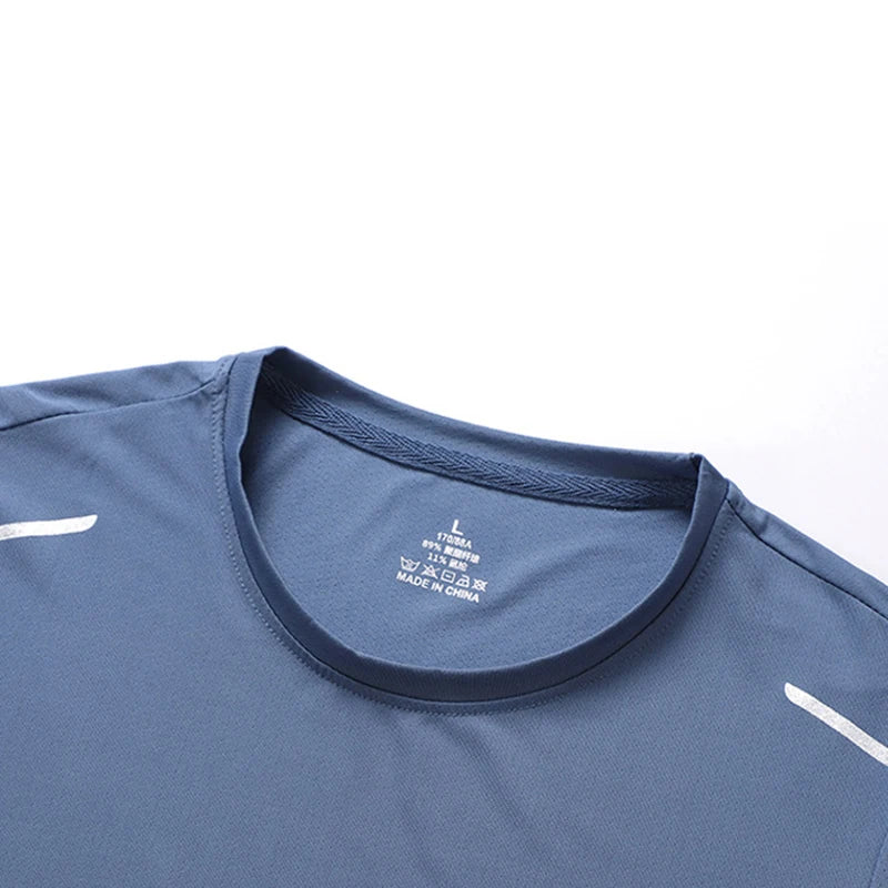 Camiseta Masculina CHRLCK para Corrida – Secagem Rápida, Respirável, Macia e Elástica, Ideal para Caminhada, Pesca e Esportes ao Ar Livre no Verão