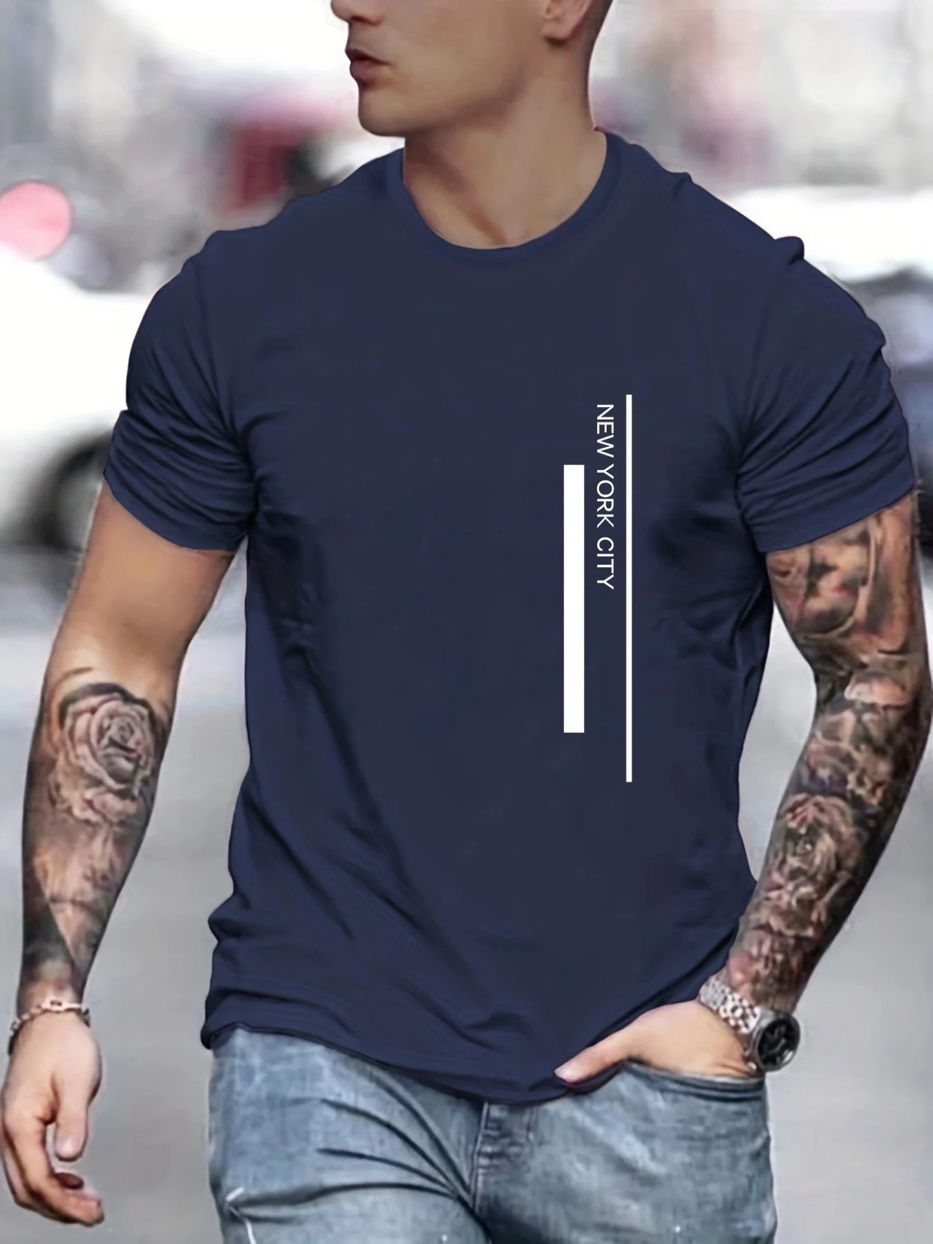 Camiseta Masculina de Poliéster