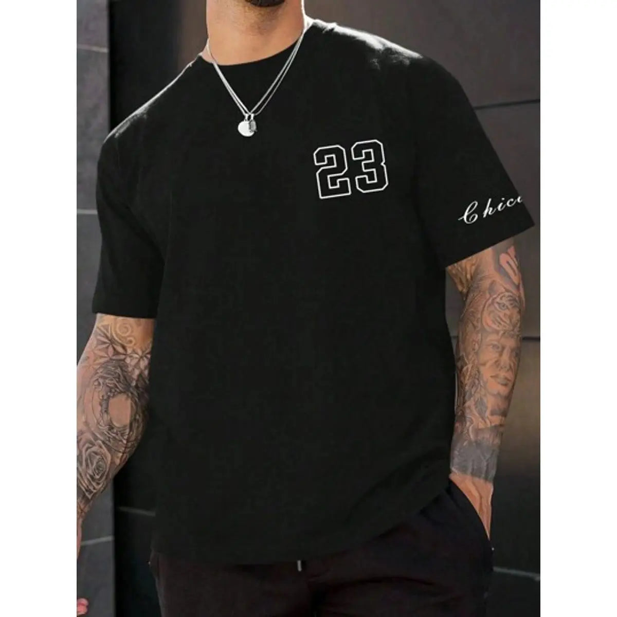 Camiseta Básica Masculina Twenty-Three 23 – 100% Algodão, Manga Curta, Lisa