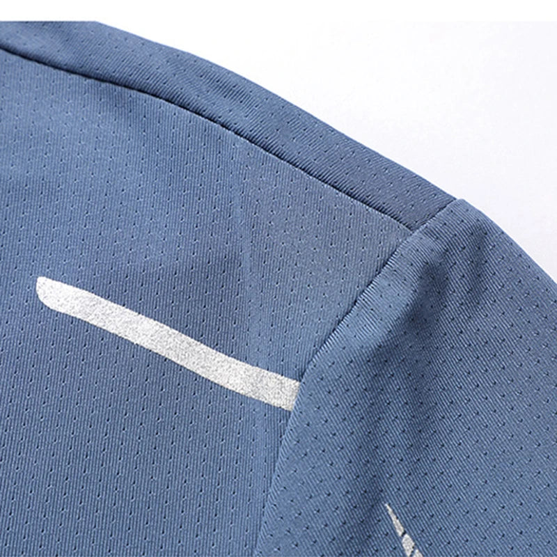 Camiseta Masculina CHRLCK para Corrida – Secagem Rápida, Respirável, Macia e Elástica, Ideal para Caminhada, Pesca e Esportes ao Ar Livre no Verão