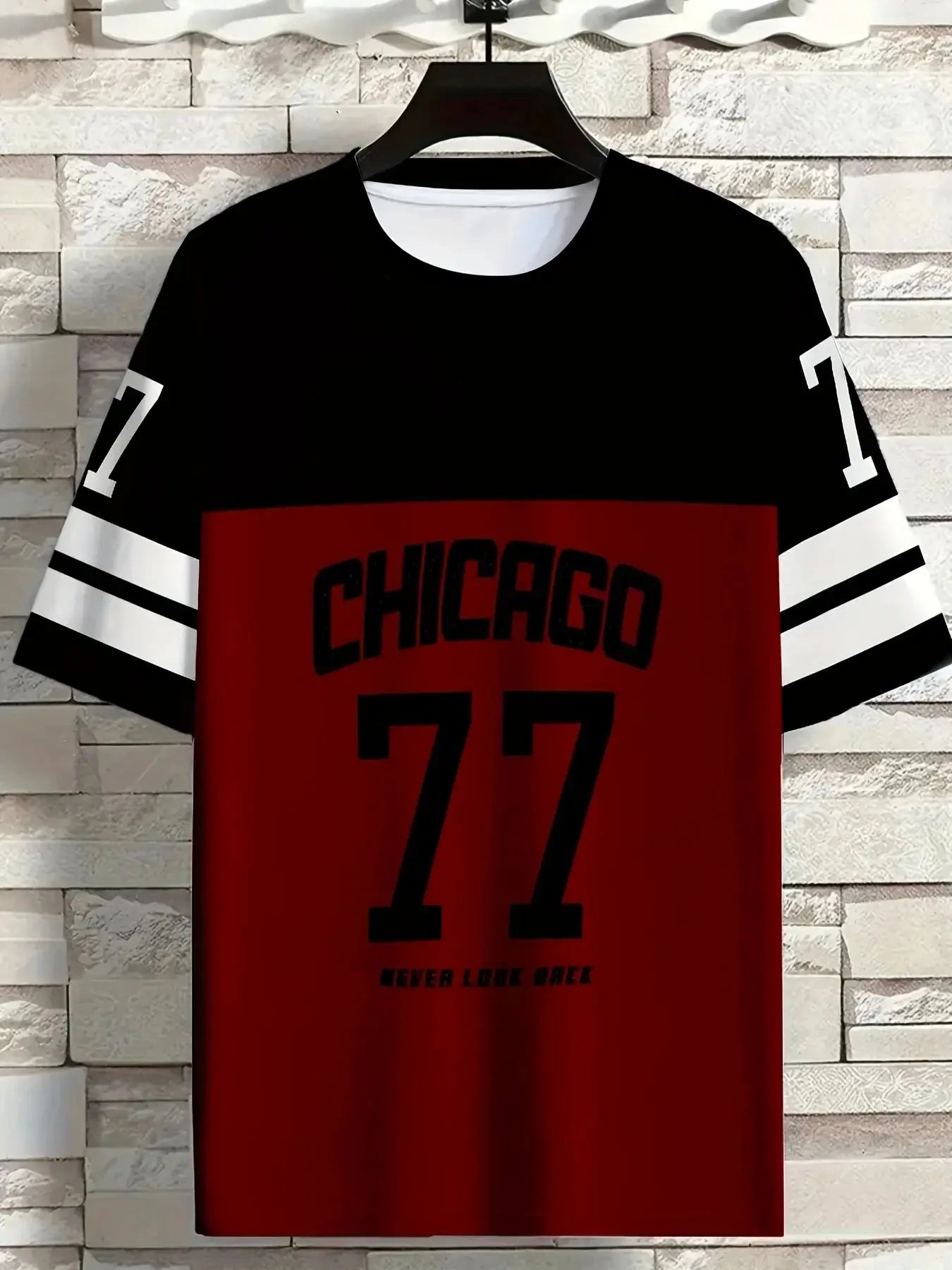 Camiseta Masculina – Chicago - Estilo Casual com Impressão 3D