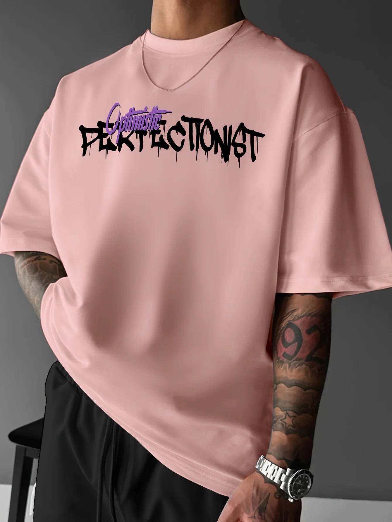 Camiseta Casual Esportiva Solta com Estampa 3D – Moda Verão 2025